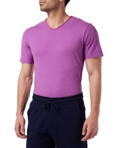 Benetton 3je1j4264 Short Sleeve T-shirt - Purple