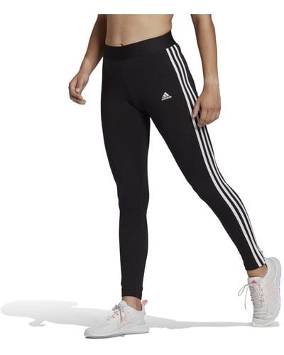 adidas Essentials 3-stripes Legging (grote Maat) - Zwart