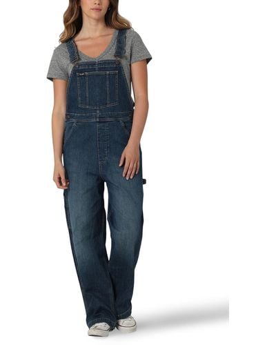 Wrangler Jeans-Overall mit lockerer Passform - Blau