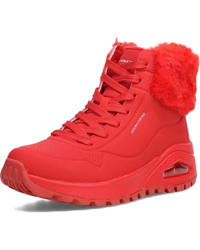 Skechers Modern Comfort Sneaker Fashion Boot - Red