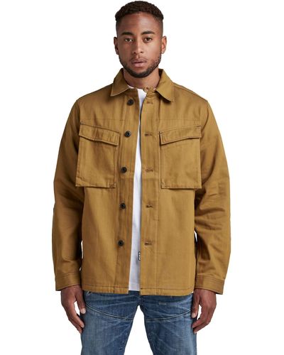 G-Star RAW Ysterious Overshirt Jacket - Brown