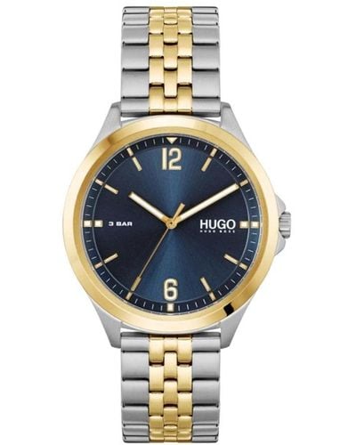 HUGO Quartz Watch With Stainless Steel Strap - Blue