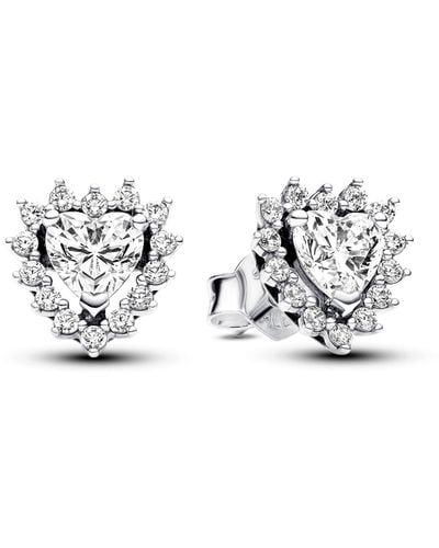 PANDORA Timeless 293097C01 boucles d'oreilles en forme de cœur - Métallisé