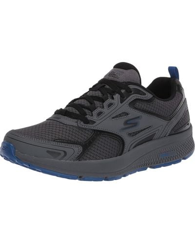 Skechers Athletic Workout Walking Shoes With Air Cooled Foam - Black