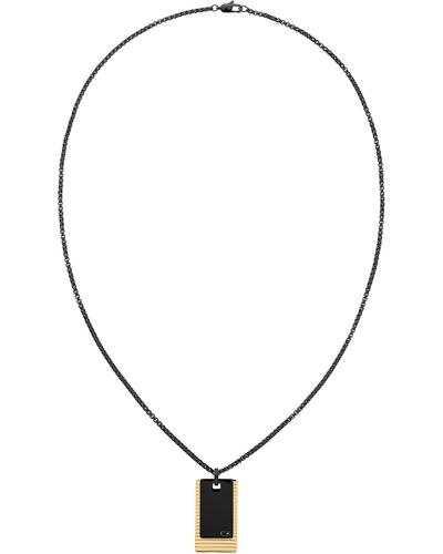 Calvin Klein Collana da Uomo Collezione Circuit di Acciaio Inossidabile - 35000267 - Nero