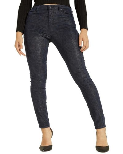 Guess Jean stretch taille haute Ultimate Skinny Fit pour femme - Bleu