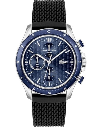 Lacoste Chronograph Quarz Uhr für mit Blaues Silikonarmband - 2011253