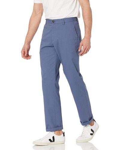 Amazon Essentials Pantalon Chino Classique Résistant aux Plis décontracté - Bleu