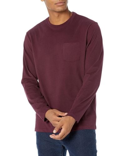 Amazon Essentials Regular-Fit Long-Sleeve T-Shirt Novelty-t-Shirts - Viola