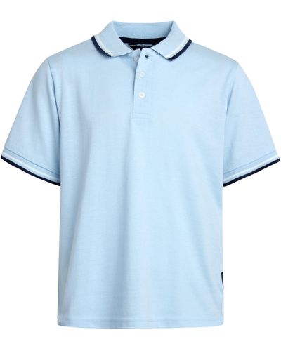 Ben Sherman Coupe classique - Polo piqué à manches courtes - Chemise de golf extensible confortable pour - Bleu