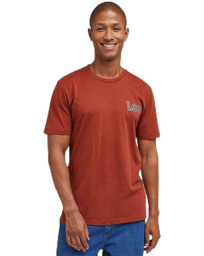 Lee Jeans Essential SS Tee T-Shirt - Rot