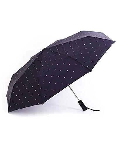 Tommy Hilfiger Signature Regenschirm, Umbrella - Blau