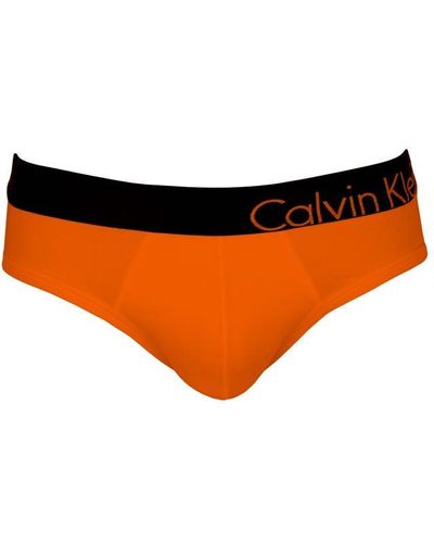 Calvin Klein Slip Ck Bold - Hip Brief - Oranje