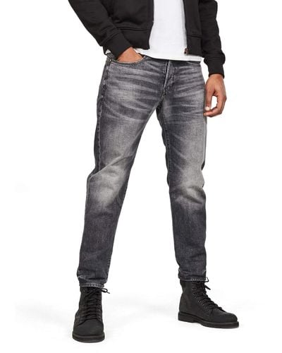G-Star RAW 5650 3d Relaxed Tapered Fit Jeans - Zwart