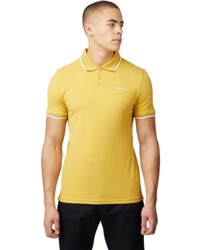 Ben Sherman S Polo T-shirt 'signature Polo' - Yellow