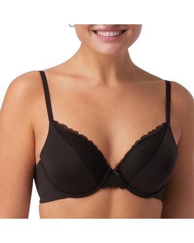 Maidenform Womens Comfy Soft Full Coverage Underwire 09404 T Shirt Bra - Black