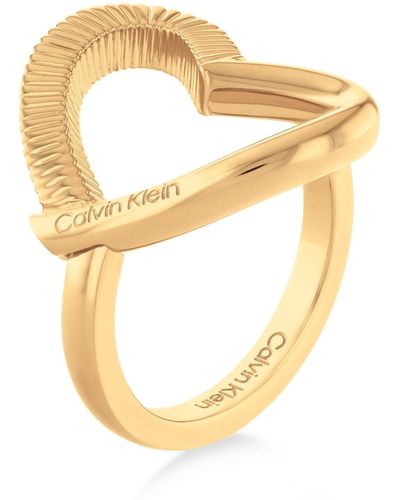 Calvin Klein Ring Edelstahl 56 Gold 32024973 - Mettallic