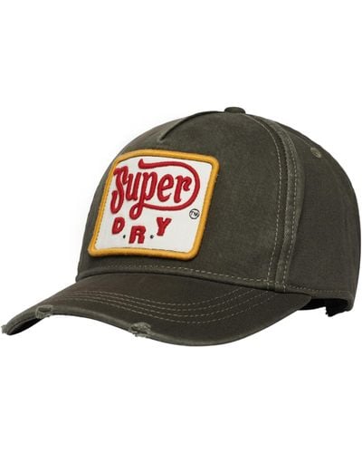 Superdry Graphic Trucker Cap Vintage Black - Green