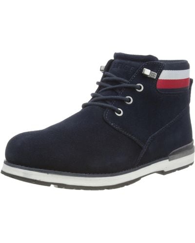 Tommy Hilfiger Low Boot Core Suede Boot - Blue