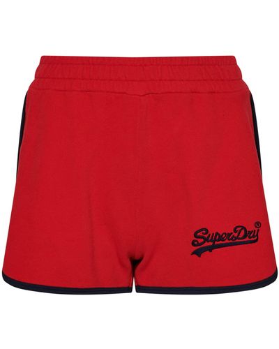 Superdry S Vintage VL College Shorts - Rot
