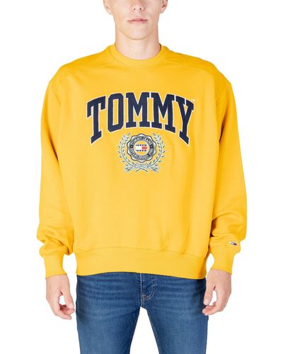 Tommy Hilfiger Sweatshirt Boxy College Graphic Crew gelb