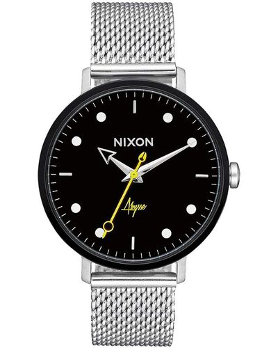 Nixon Analog Quarz Smart Watch Armbanduhr mit Edelstahl Armband A1238-2971-00 - Schwarz