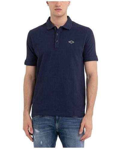 Replay Men's Polo Shirt Short Sleeve Classic - Blue