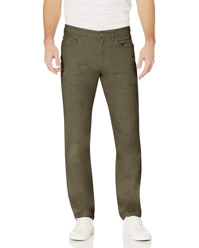 Amazon Essentials Pantalon Chino Stretch Confortable à 5 Poches Coupe Ajustée - Vert