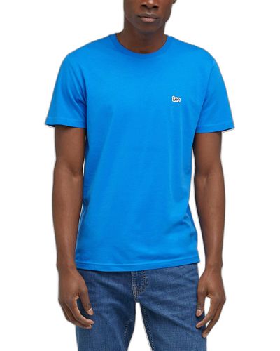Lee Jeans SS Patch Logo Tee T-Shirt - Blu