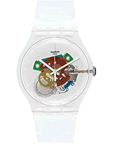 Swatch Lässige Uhr Kunststoffband Weiß SO29K104 Weiß