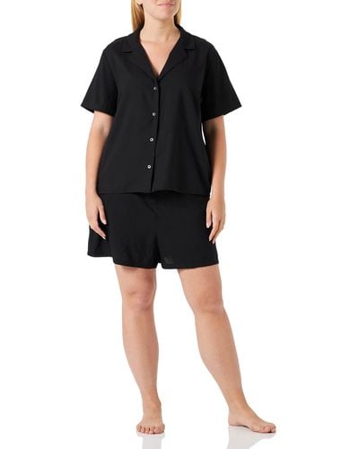Calvin Klein Mujer Conjunto de Pijama Corto - Negro