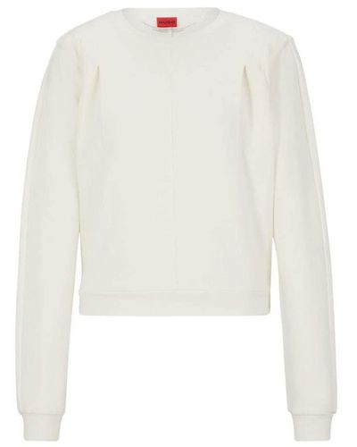 HUGO Open White Sweatshirt - Weiß