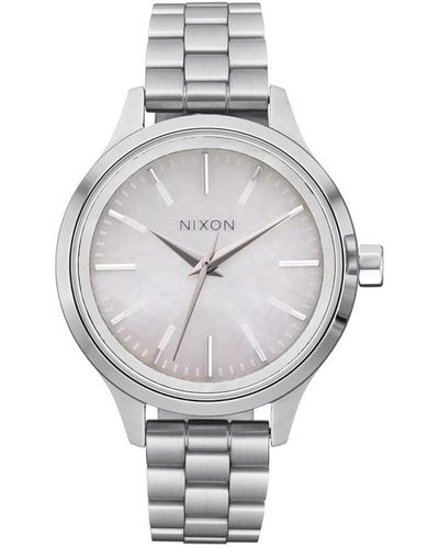 Nixon Analog Japanisches Miyota-Quarzuhrwerk Uhr mit Edelstahl Armband A1342-5088-00 - Mettallic