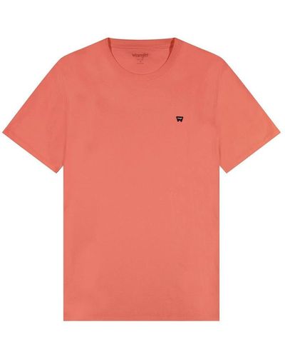 Wrangler Sign Off Tee T-Shirt - Pink