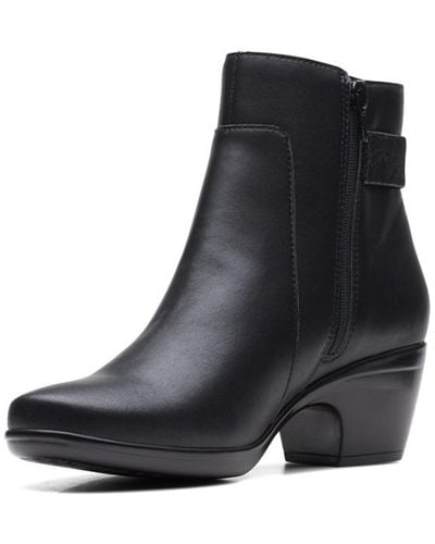 Clarks Emily Holly Ankle Boot - Black