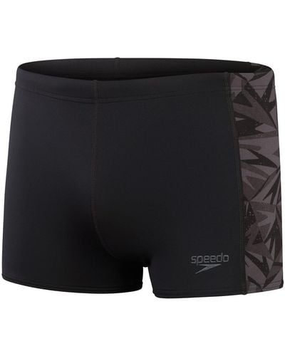 Speedo S Hbm Pnl Shorts Black/grey 34