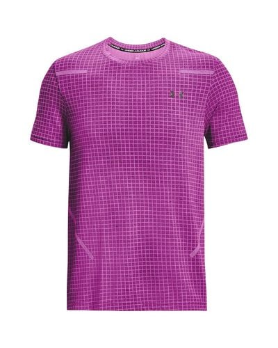 Under Armour S Seamless T-shirt Purple L