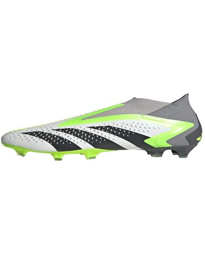 adidas Unisex Predator Accuracy+ Fg - Soccer, Football Boots, Cloud White/core Black/lucid Lemon, 7 - Green