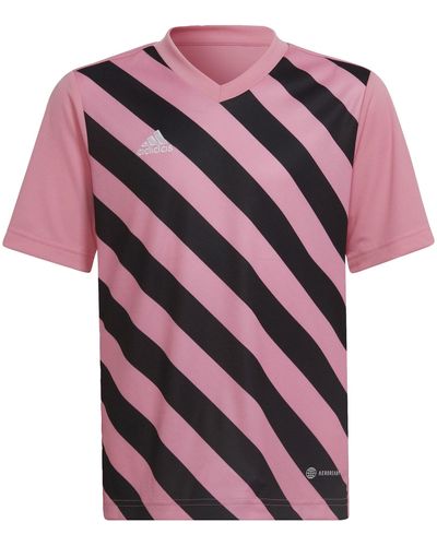 adidas Striped 15 Jersey T-Shirt - Rosa