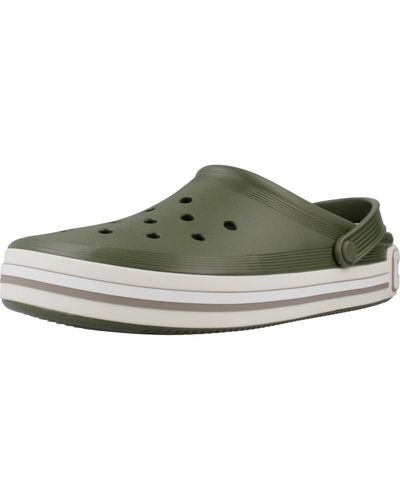 Crocs™ Volwassen Off Court Logo Klomp - Groen