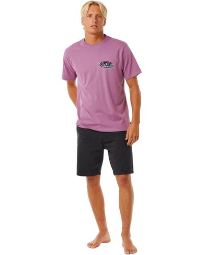 Rip Curl Mason Pipeliner Tee Mens Size - S - Rosso