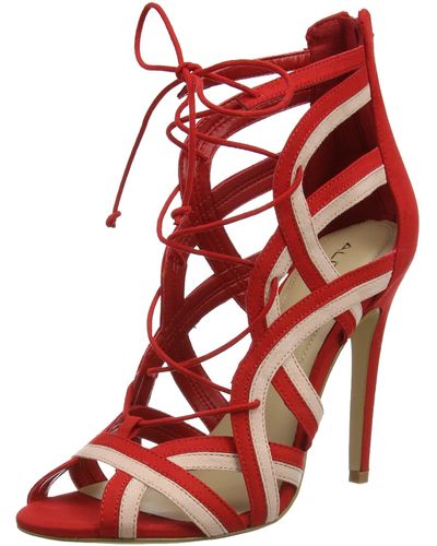 ALDO Shaylla Ankle Strap Sandals - Red