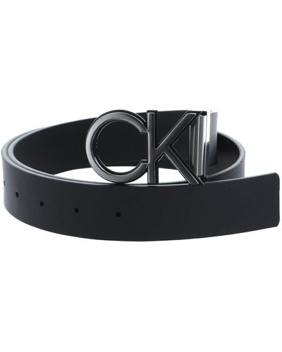 Calvin Klein Logo ADJ / REV CK Outlined Veg 35MM W115 CK Black - kürzbar - Schwarz