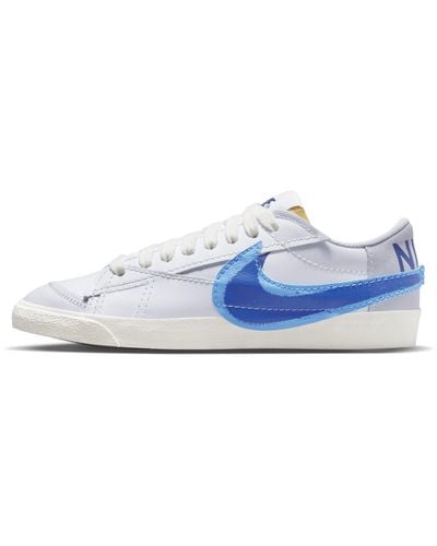 Nike Blazer Low '77 Jumbo Trainers Trainers Leather Shoes Fn3413 - Blue