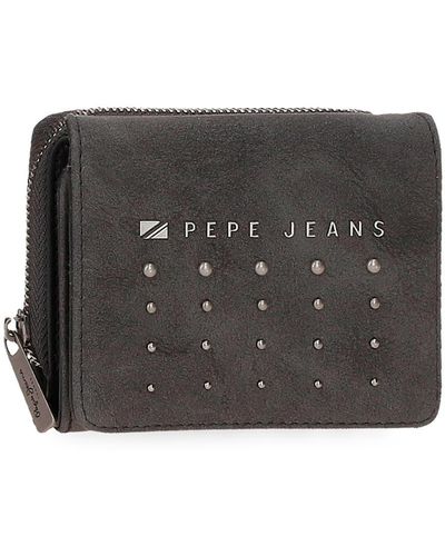 Pepe Jeans Holly Wallet With Purse Black 10 X 8 X 3 Cm Faux Leather