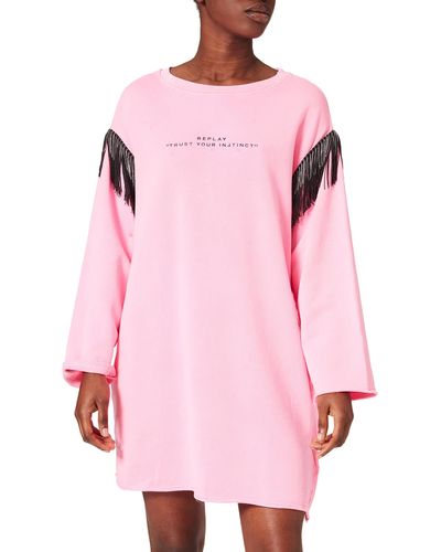 Replay W3925e.000.22738lm Sweatshirt - Pink