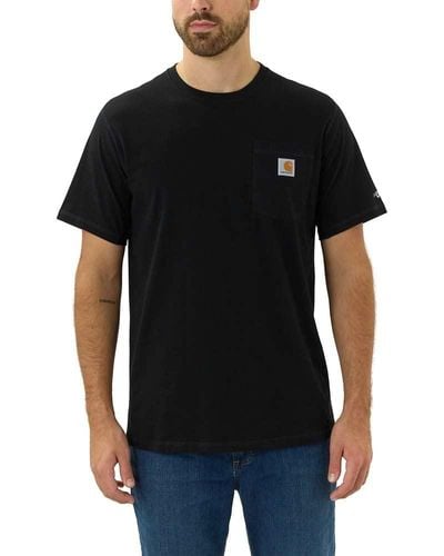 Carhartt Force Relaxed Fit Midweight Short-sleeve Pocket T-shirt - Black