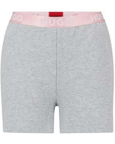 HUGO Sporty Logo_Shorts Loungewear Short - Grau