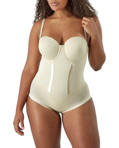 Maidenform Trägerloser Formender Body EASY UP COLLECTION STRAPLESS BODY BRIEFER FIRM CONTROL - Natur