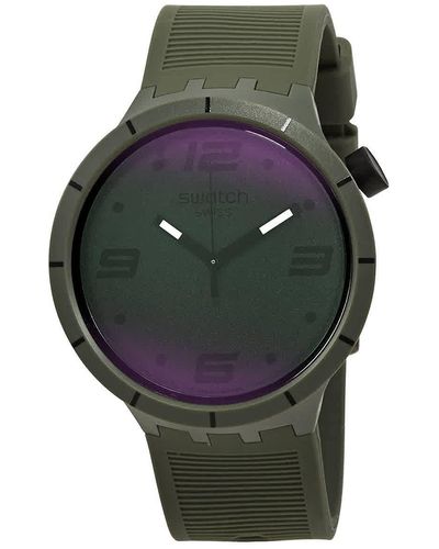 Swatch Uhr Big Bold SO27M105 Futuristic Green - Grau